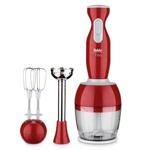 Fakir Tilia Blender Seti Kırmızı 1000 Watt