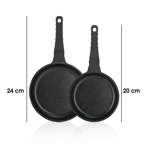 Schafer Famos Döküm Tava Seti 2 Parça-Gri 1S218-22002-GRI02